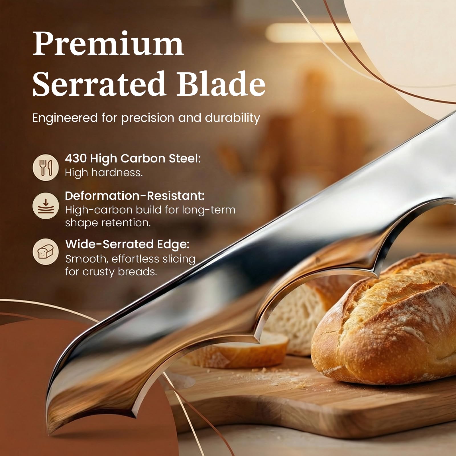 Sourdough Bread Knife - Perfect Slice Every Time -4 Sourdough Bread Knife - Perfect Slice Every Time -4