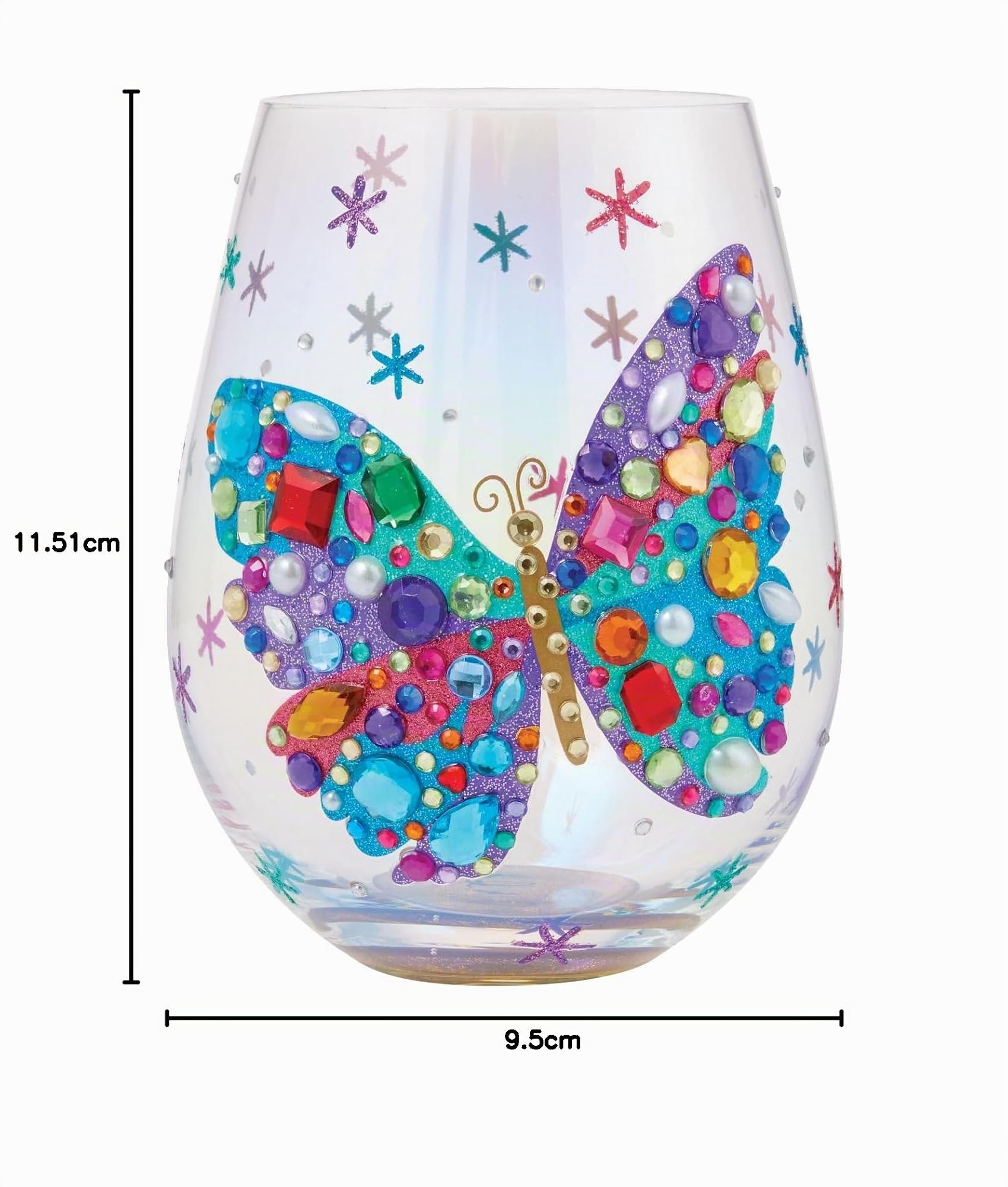 Enesco Lolita Butterfly - Copa de vino sin tallo