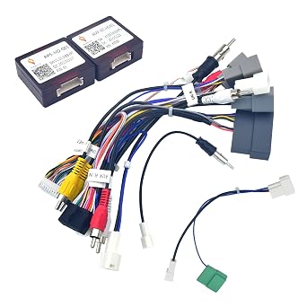 Dasaita Wire Harness Adapter for Honda Civic & CRV 2016-2022 Fiber Optic | Compatible with Honda Civic and CRV 2016-2022 Factory radio with Fiber Optic Power Amplifier.