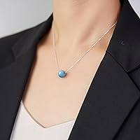 Vista 25 de Real Crystal Pendant Necklace Jewelry 925 Sterling Silver Chain Necklace for Women Dainty Birthstone Jewelry Necklace for Women Healing Chakra