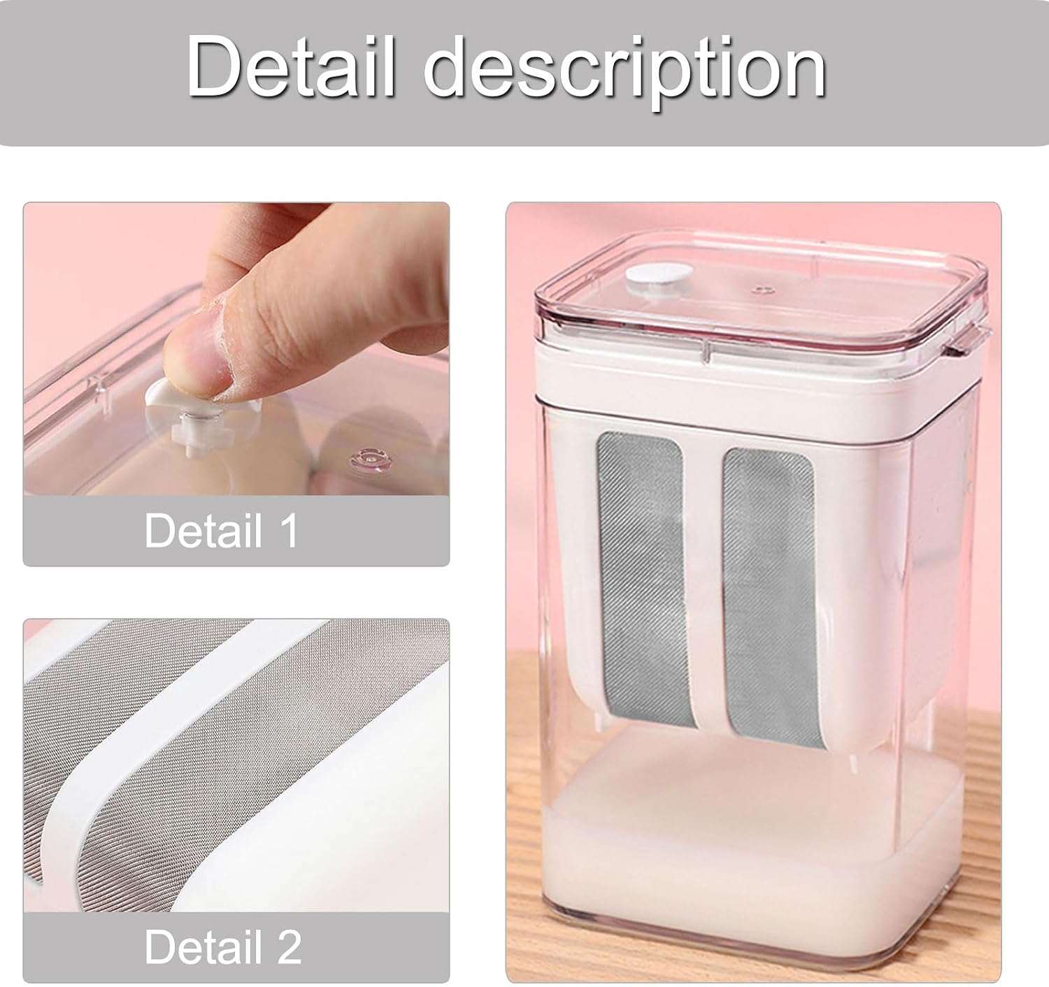 Yogurts Strainers with Fine Meshes Yogurts Filter Separator Food Strainers Milk Filter Cheese Seperator Separator with Fine Meshes Easy to