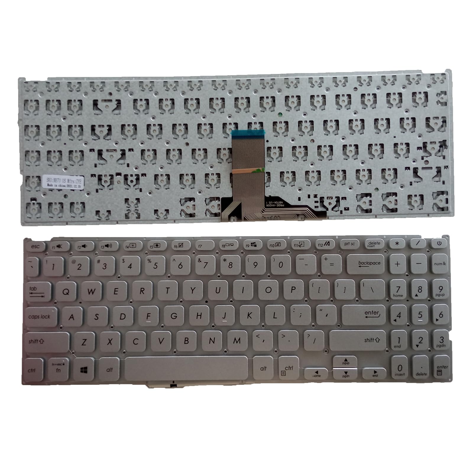 Clavier américain US pour coder sur ASUS Vivobook X515 X509