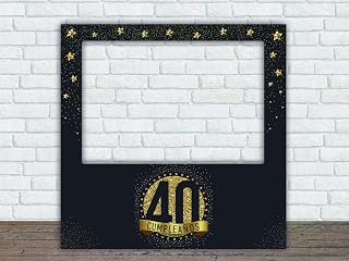 Photocall Happy 40 Geburtstag | 80 x 80 cm | Geburtstagsgeschenke | Wirtschaftliches und originelles Foto | Geschenkideen | Personalisierte Geburtstagsgeschenke