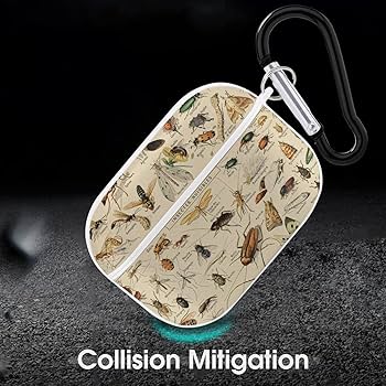 Amazon | カブトムシ 昆虫柄 イラスト 虫柄 トビムシ AirPods
