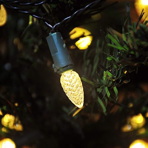 Vista 28 de Luces de Navidad Asenek Blanco cálido