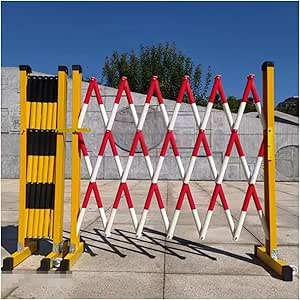 Amazon.co.jp: LVLDAWA Retractable Traffic Railing, Heavy Duty Steel ...