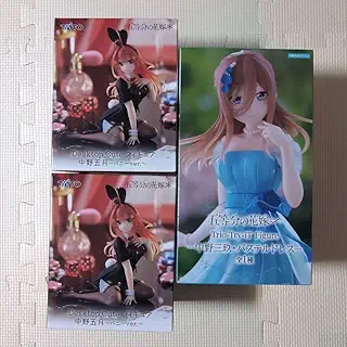 五等分の花嫁 中野三玖 パステルドレス 中野五月 バニーver 3個セット