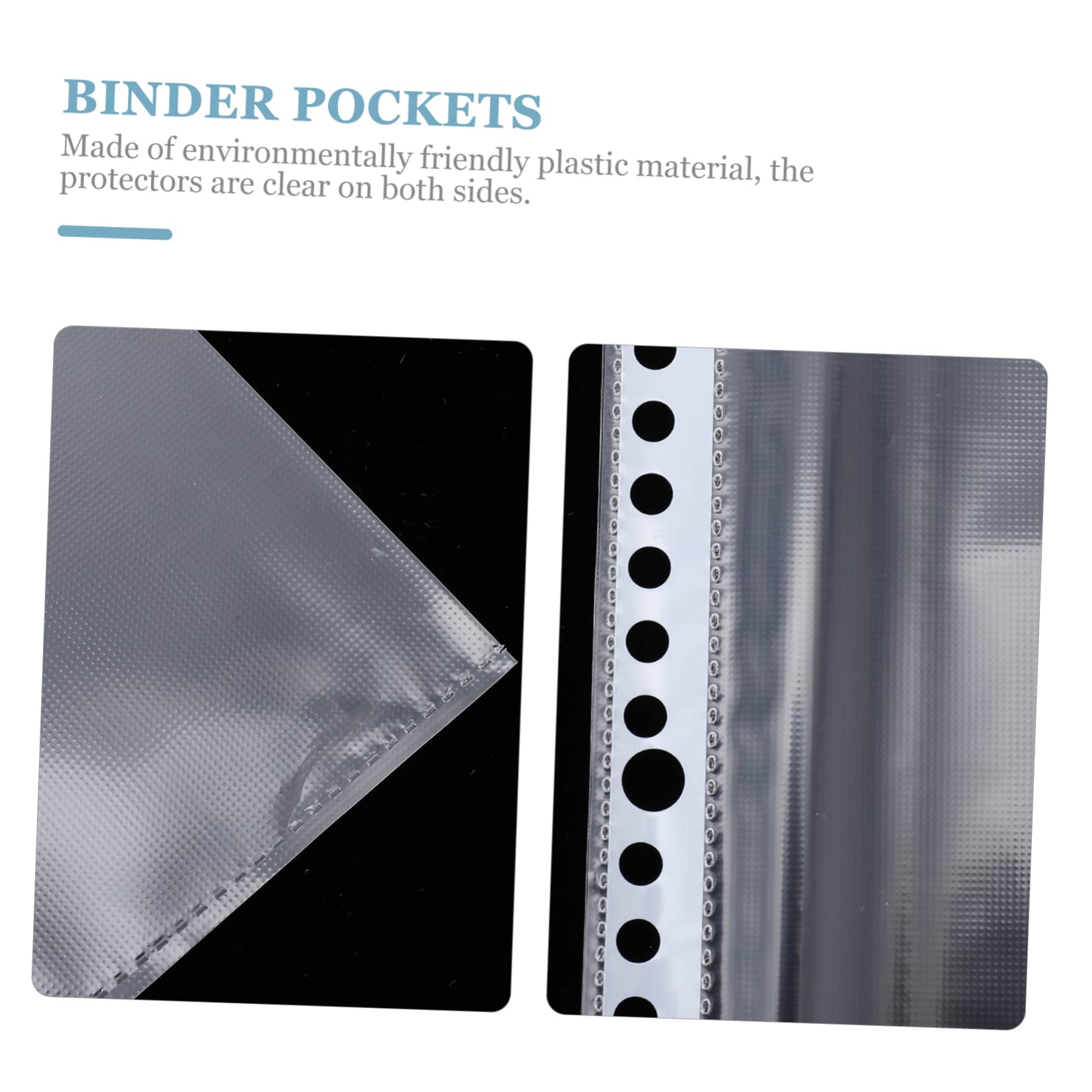Lot de 100 Pochettes Perforées A4 en Plastique Transparent pour Classeur 30 Trous, Protection et Rangement des Documents pour Usage Professionnel ou Personnel