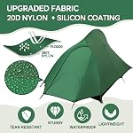 Tente de conditionnement de dos légère 1-2 personne - Tente imperméable pour 3 Tente de camping ultra-légère pour le plein air, Installation facile pour les sports, Randonnée, Voyage par Croosseoutdoors