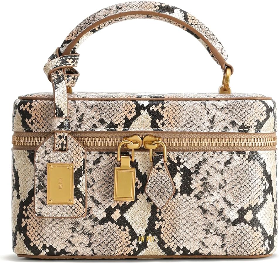 JW PEI Women's Cleo Snake-Embossed Box Shape Top Handle Bag