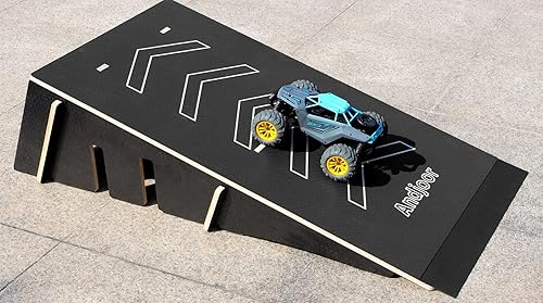 Miniatura 8 de Rampa de patineta y bicicleta - Rampa para scooter, BMX, RC Car & Skate para niños - Soporte de exhibición