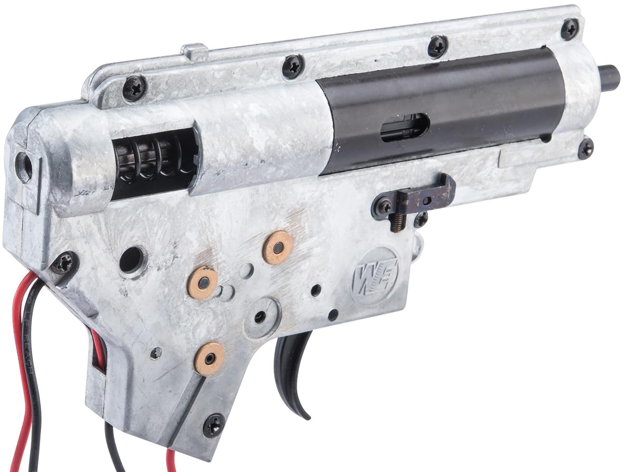 Evike - WE-Tech Complete Metal Gearbox for M4-Style Series Airsoft AEGs (Model: Rear Wiring)