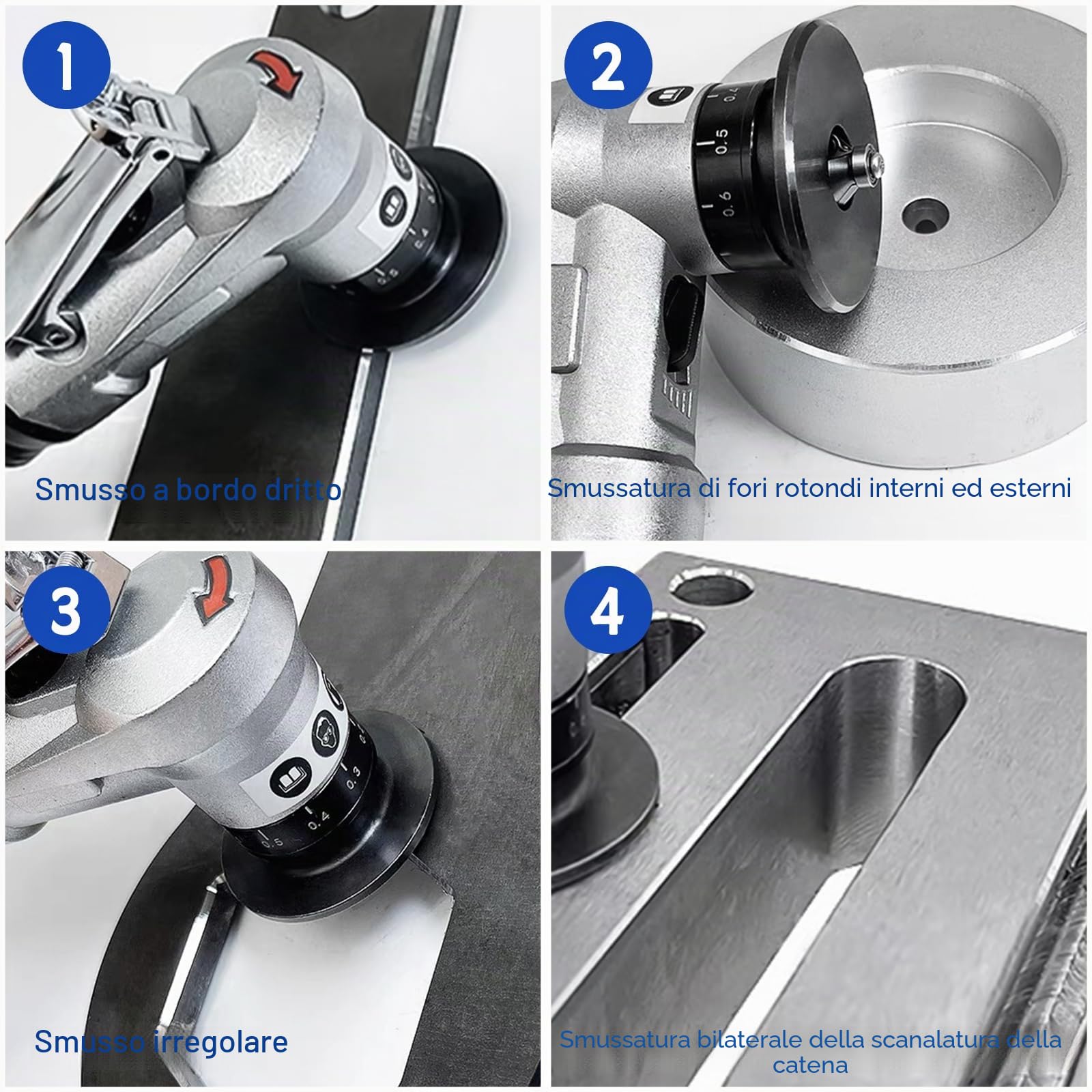 Mini Fresatrice Pneumatica, Utensile Pneumatico Lineare Manuale per Smussatura 45° Angolo Curvo Mini Fresatrice Pneumatica per Rifinitura con Ingresso Aria da 1/4 Pollice per Metallo Legno Rifinitura