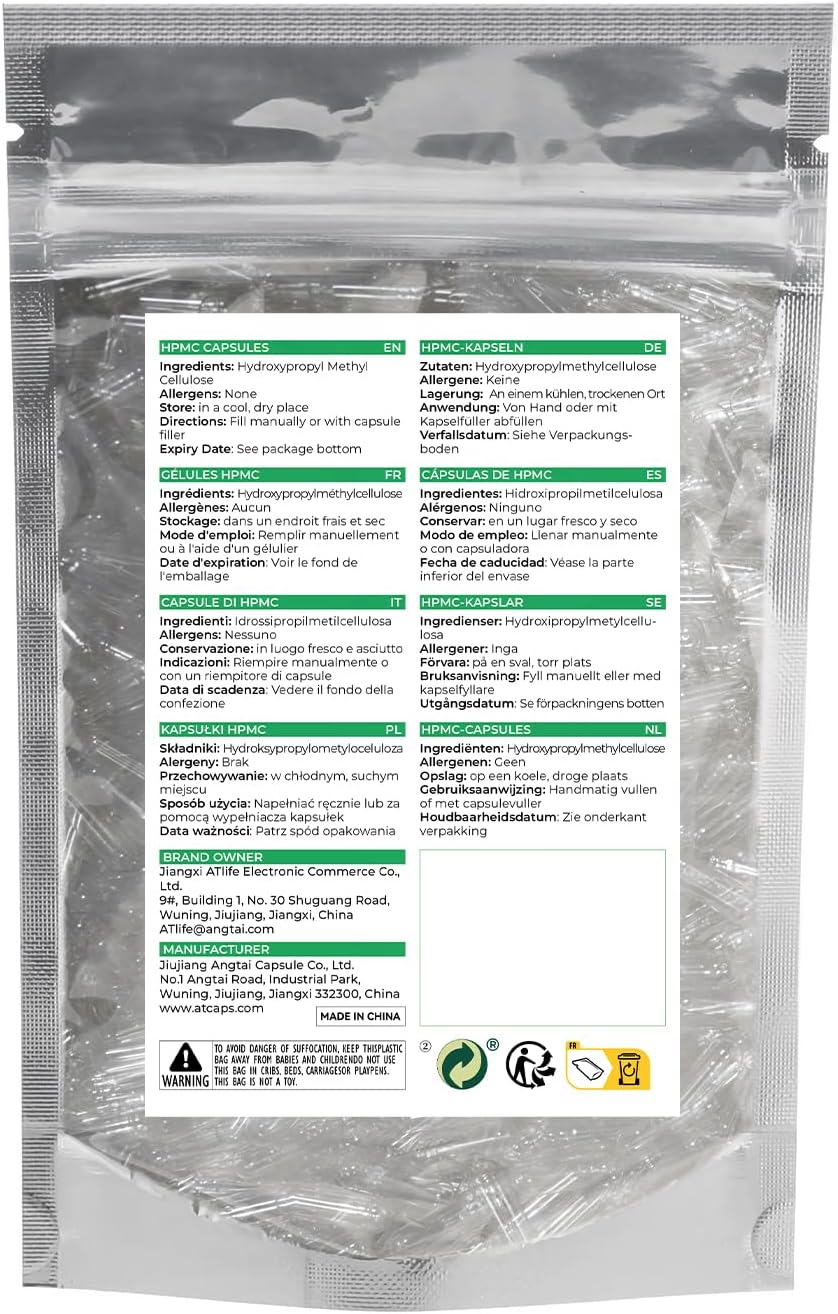 Empty Vegan sules Size 000 - Vegan sules Empty DIY Filling