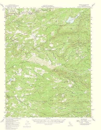 Posterazzi PDXCACA0018LARGE Camino California Quad 1964 USGS Poster Print, 24 x 36, Multicolor