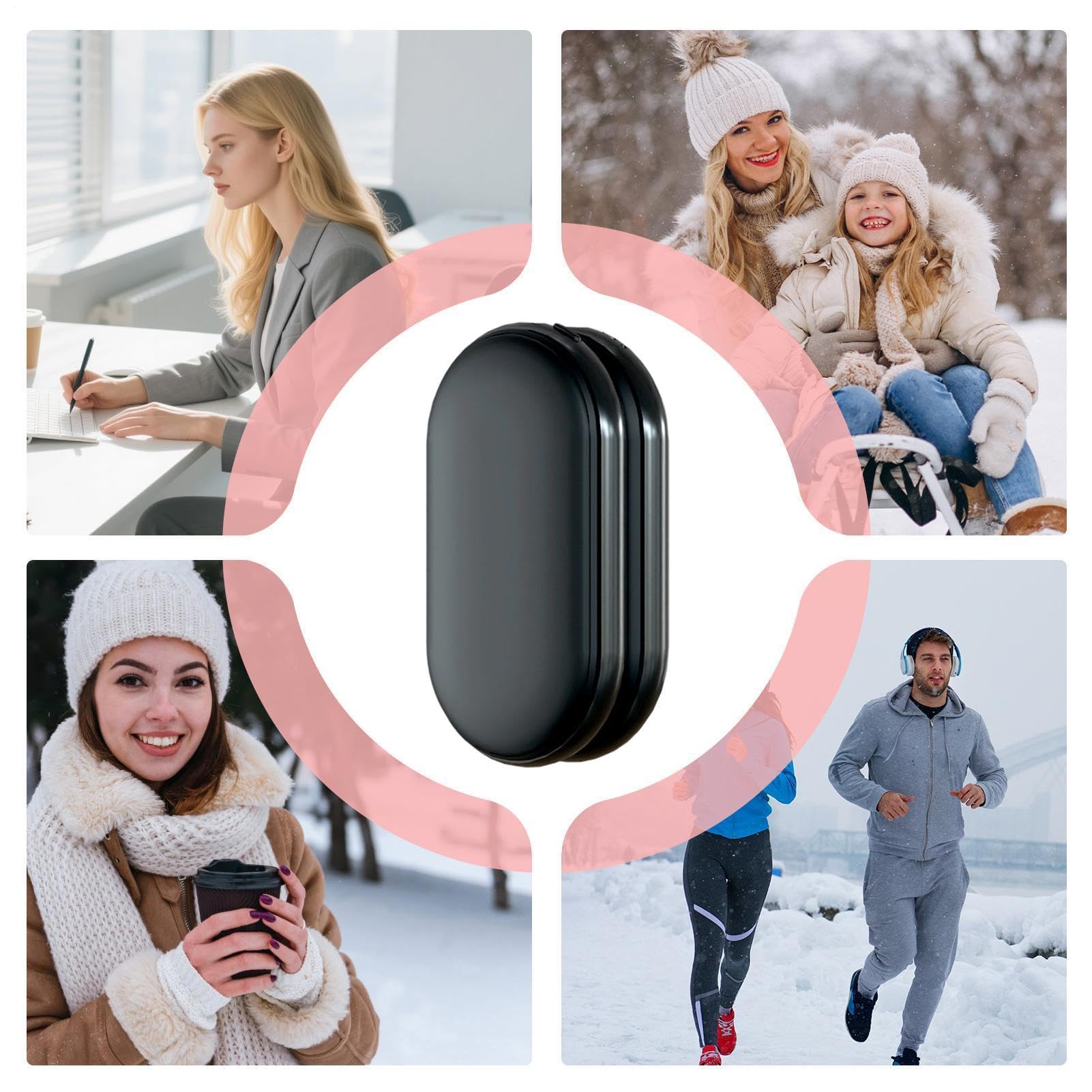 Chauffe-Mains Rechargeables Chauffage Électrique Portable Rechargeable à 3