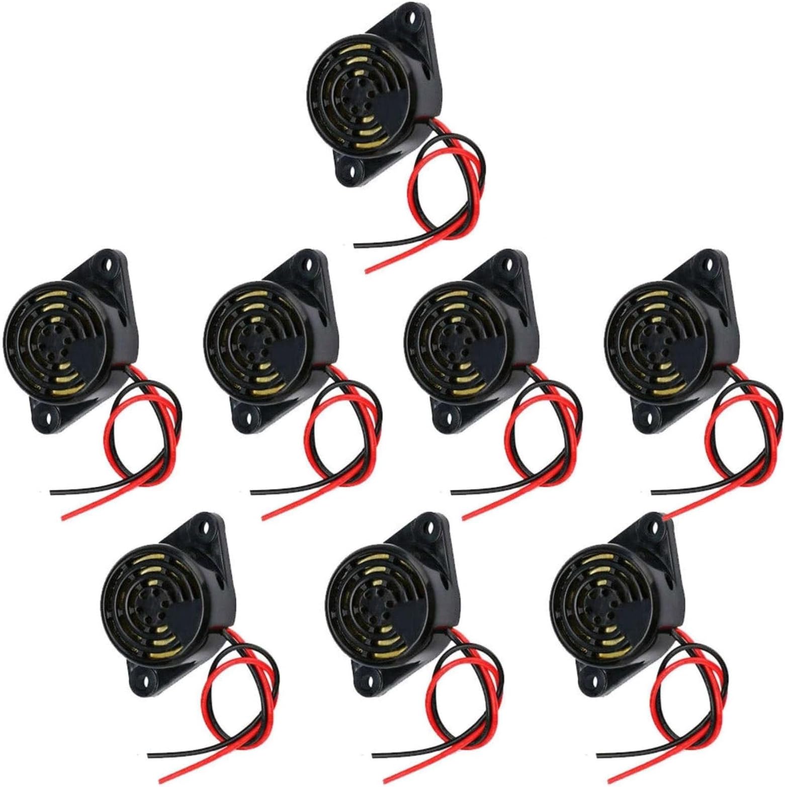 8PCS 95dB Electronic Buzzer Active Piezo Buzzer Alarm Sounder DC3-24V Parts