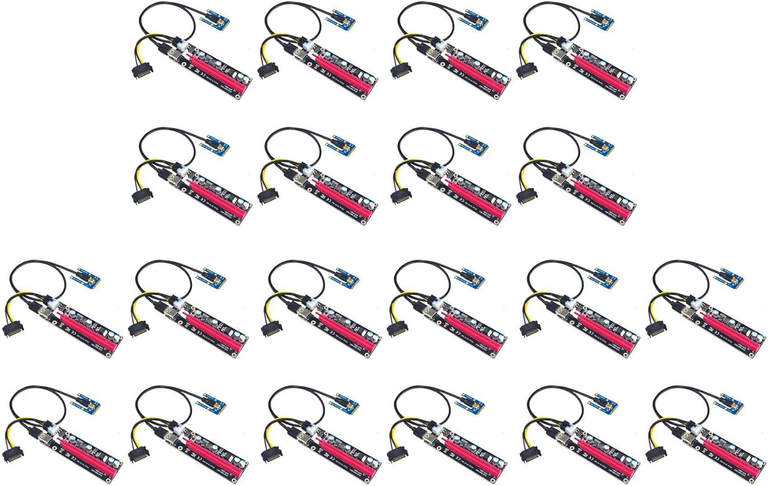 20X ミニPCIe - PCI Express 16Xライザー ラップトップ用外部グラフィックカード EXP C BTC