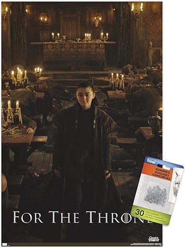 Miniatura 6 de Trends International Juego de Tronos - Póster de pared de Arya Stark, 22.37 x 34.00 pulgadas, paquete de póster premium y alfiler