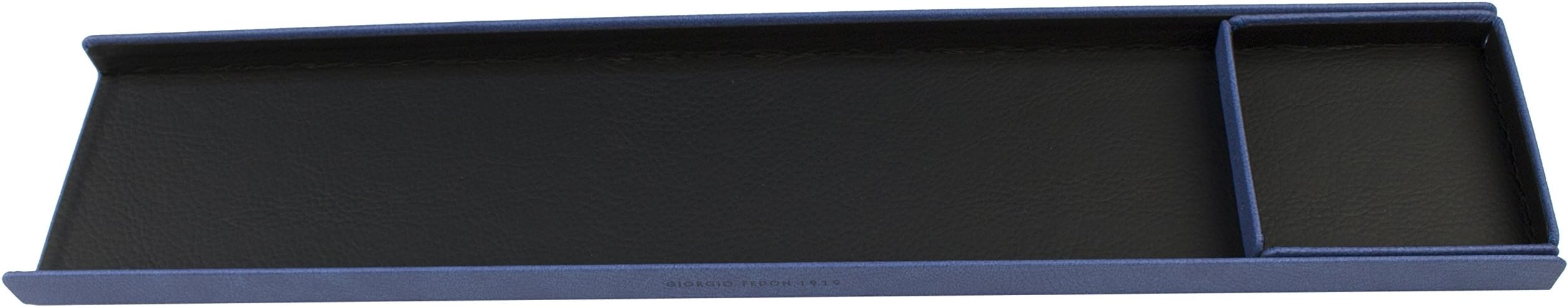Fedon Vasc-Oggetti-N 1919 Pen Tray Including Sliding Paperclip Storage - Blue