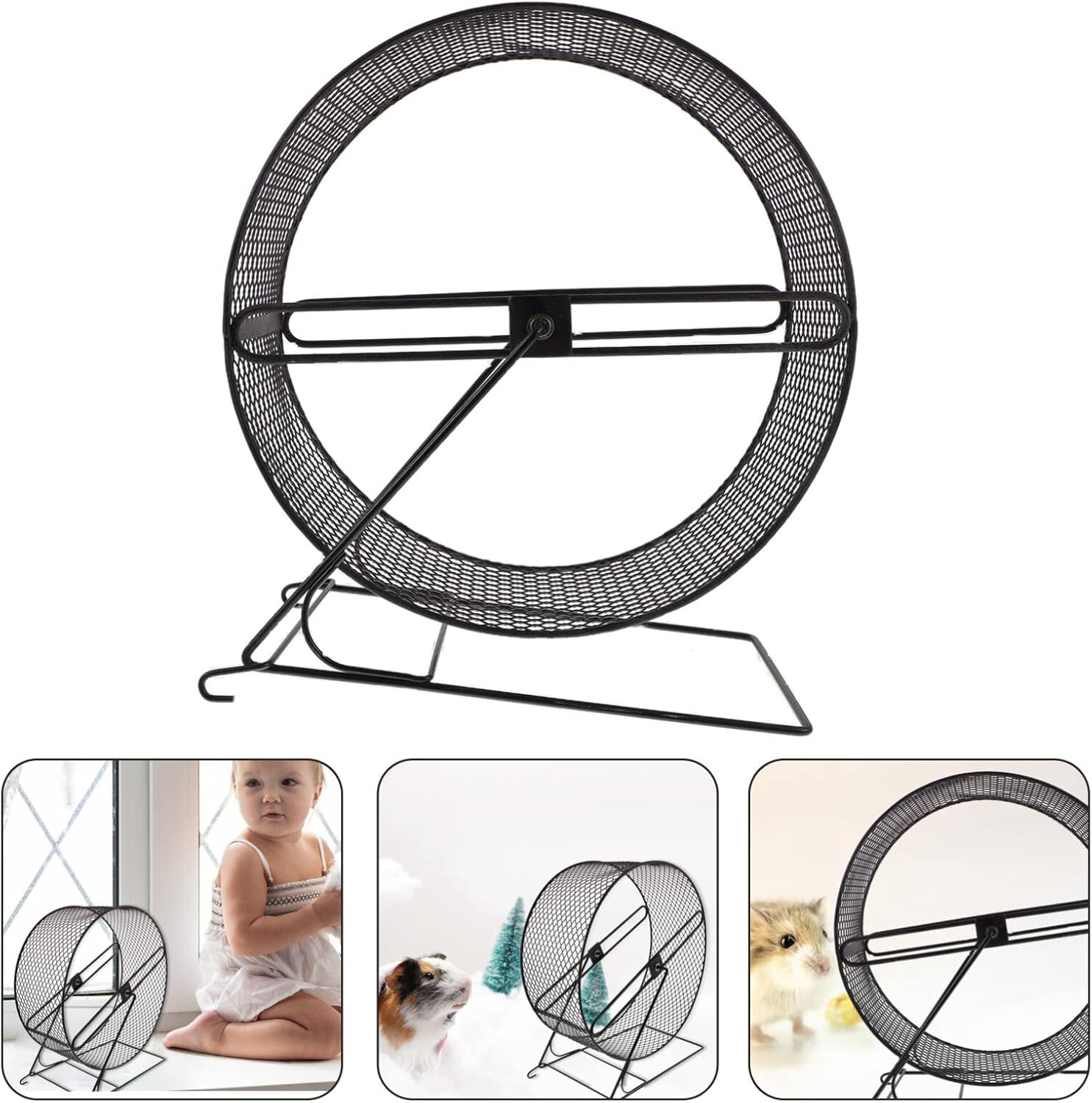 GANAZONO Chinchilla Accessories Big Chinchilla Wheel Mute Running Wheel for Hamster