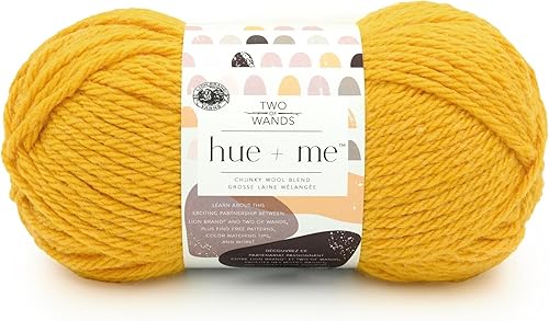 Vista 72 de Lion Brand Yarn, Hue + Me - Hilo grueso para tejer a ganchillo, tejer y manualidades, agave, paquete de 3