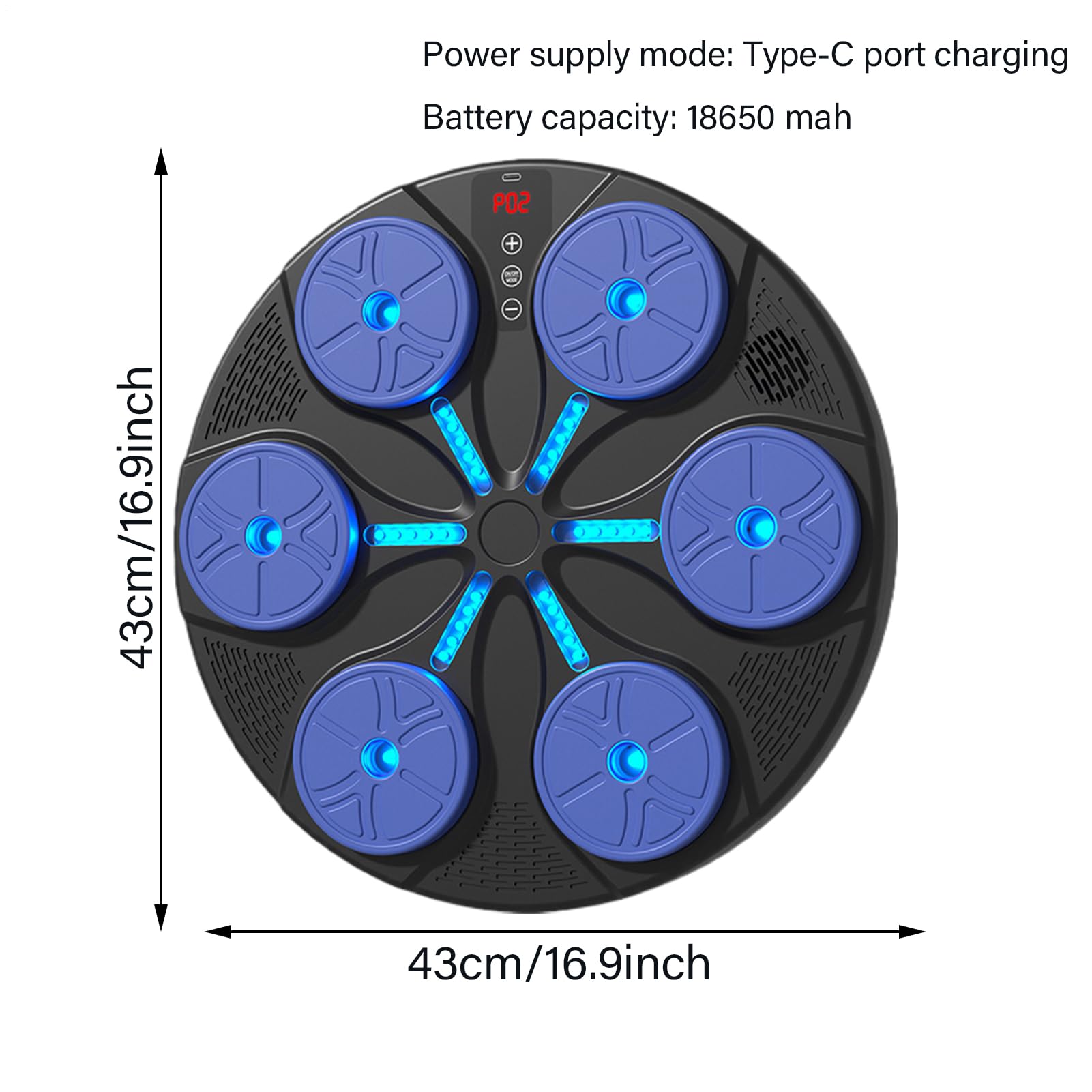 Máquina de boxeo, 8 modos de entrenamiento electrónico, con luz RGB, montaje en pared, máquina de boxeo para adultos, para mujeres, adultos, hogar, oficina, gimnasio, interior, entrenamiento, deportes