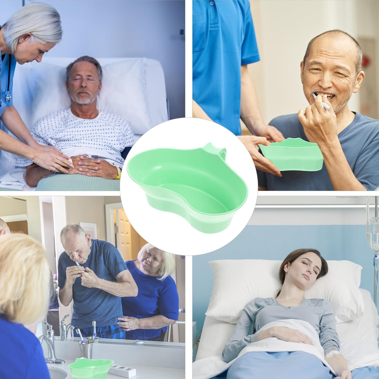 Toothbrush Cup Holder 1Pcs Patient Toothbrush Cup Plastic Dental Emesis Trays Toothbrush Mug with Handle for Elderly Bedridden Patients and Teeth Cleaning Cleaning Toothbrushes