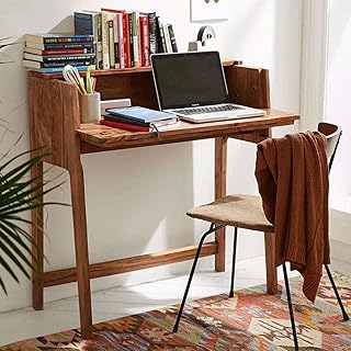 DRIFTINGWOOD Sheesham Wood Writing Study Table for Home and Office | Study Desk | Honey Finish, 88 Cm, 88 Cm Price In India