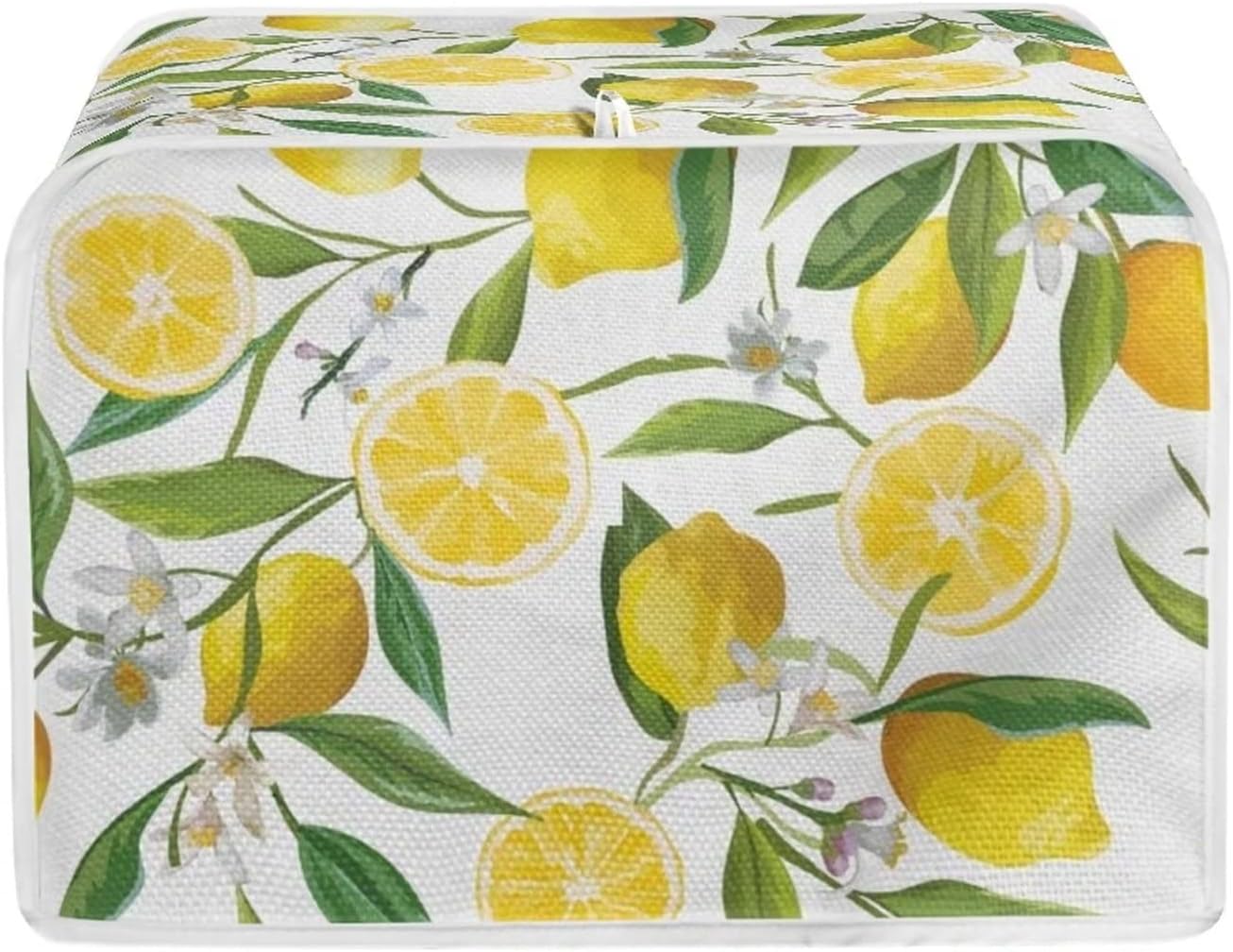 Biyejit Floral Lemon Toaster Cover 2 Slice Coaster Chicken Print Kitchen Accessories Small Appliance Decorative Protector from Dust Fingerprint