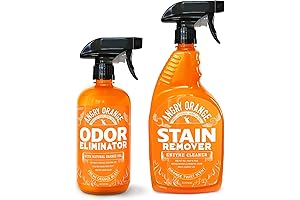 ANGRY ORANGE Pet Stain and Odor Remover - Two-Pack Spray Cleaner and...