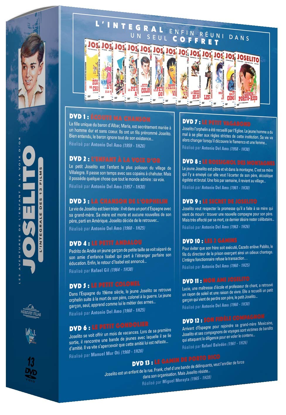 coffret intégrale Joselito 13 films