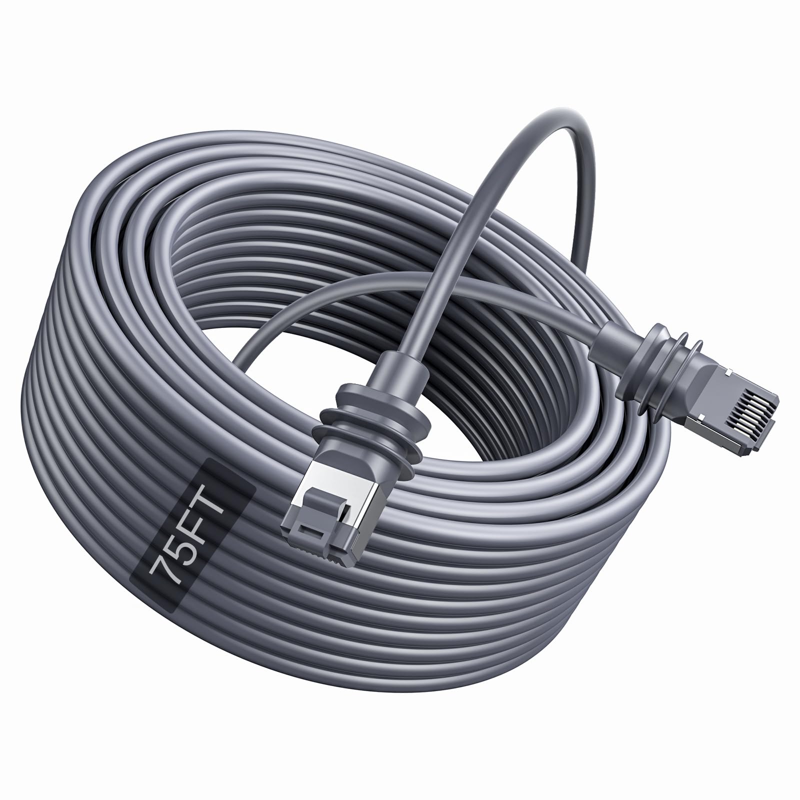 Câble Ethernet Starlink Mini, câble Starlink Cat 6 de remplacement, câble réseau pour Starlink Gen 3/Mini, rallonge de câble Starlink étanche pour Starlink Standard 4/ 4X/ V4, gris (23 M)