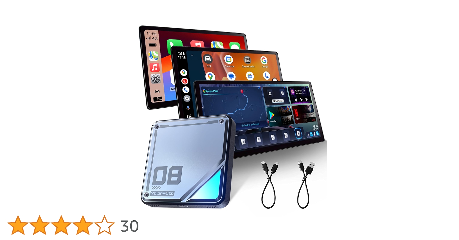 Amazon.co.jp: BMW専用 YolanAuto CarPlay AI Box Android 13 マルチ