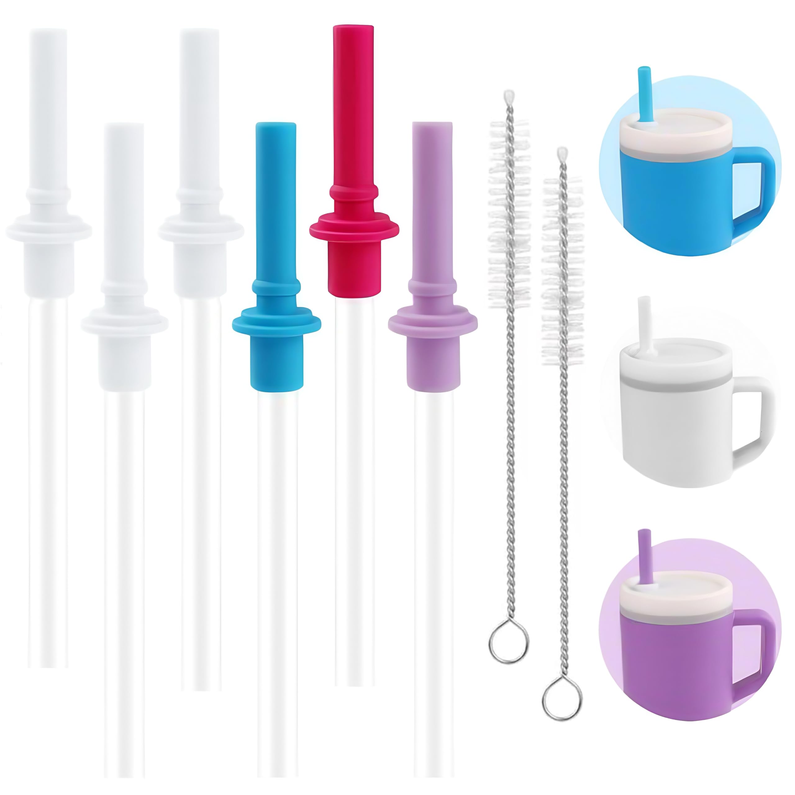 Joshey Replacement Straw & Bite Value for Infantino My 1st Tumbler Kids 9oz