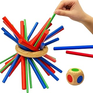 Figetget Keep It Steady Fun Family Games for Kids and Adults - Balance & Patience Training - Wooden Stick Toys for Creativ...