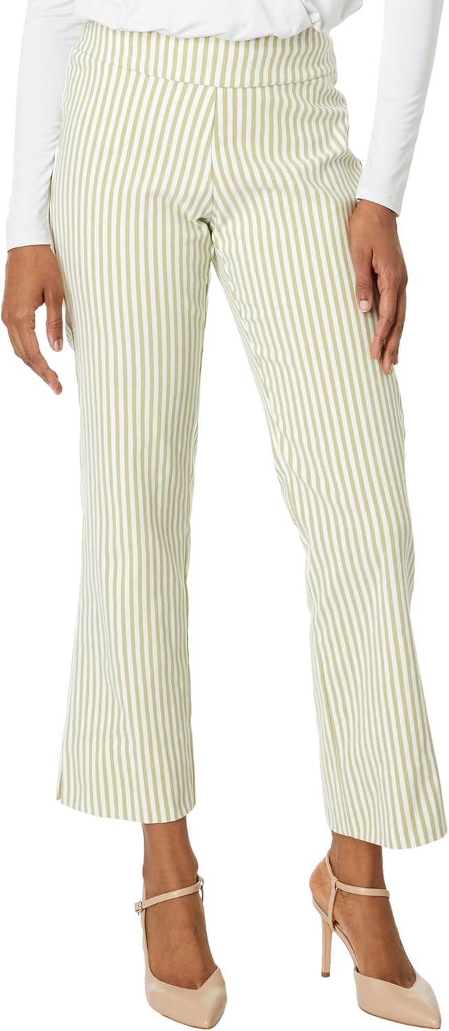 Krazy Larry Womens Stretch Linen Wide Ankle