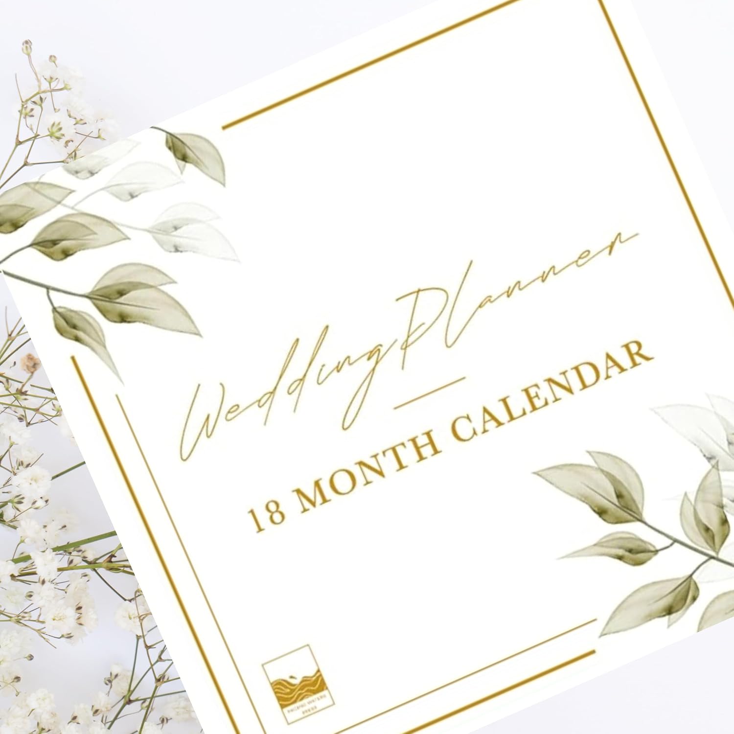 “I Do” Wedding Planning Calendar – 18 Month Undated Wedding Planner Alternative, Bridal Organizer with Stickers & Checklists, Engagement Gift for Bride, Wedding Countdown Calendar
