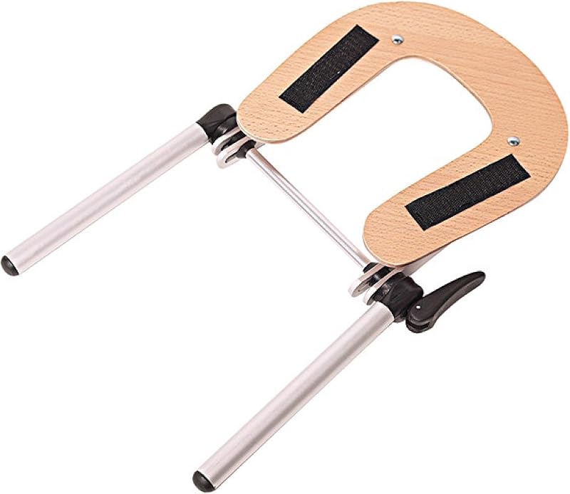 Suporte de alumínio para apoio facial ForPro Professional Collection para macas de massagem, ajustável, cinza