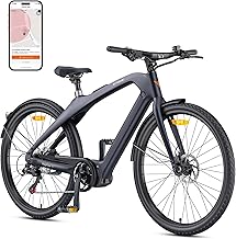ENGWE Bici Elettrica da Uomo con Batteria da 36V 10Ah, Bici Elettrica con supporto di coppia, cambio a 7 velocità con APP e Bluetooth, motore a rotore interno fino a 100km