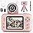 Makolle Upgrade Kids Selfie Camera,Chritmas Birthday Gift for 3-9 Years Old Girls,Portable Toy for 3 4 5 6 7 8 9 Year Children,Toddler 1080HD Digital Video Camcorder Camera with 32G SD Card Pink