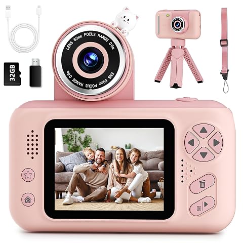 Makolle Upgrade Kids Selfie Camera Chritmas Birthday Gift for 3-9 Years Old Girls Portable Toy for 3 4