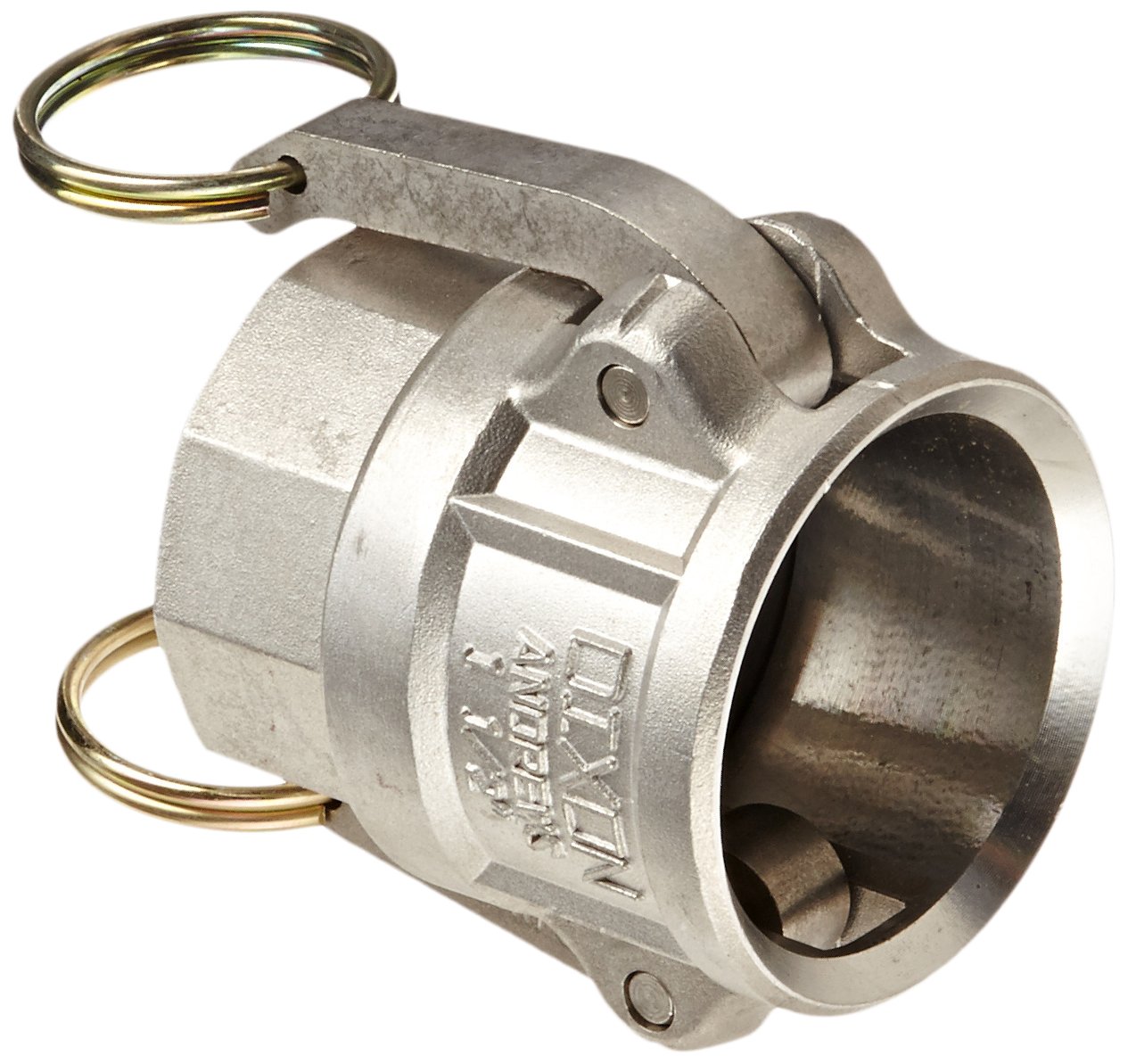 Dixon 75-D-SS Stainless Steel 316 Type D Cam and Groove Hose Fitting, 3/4" Socket x 3/4" NPT Female