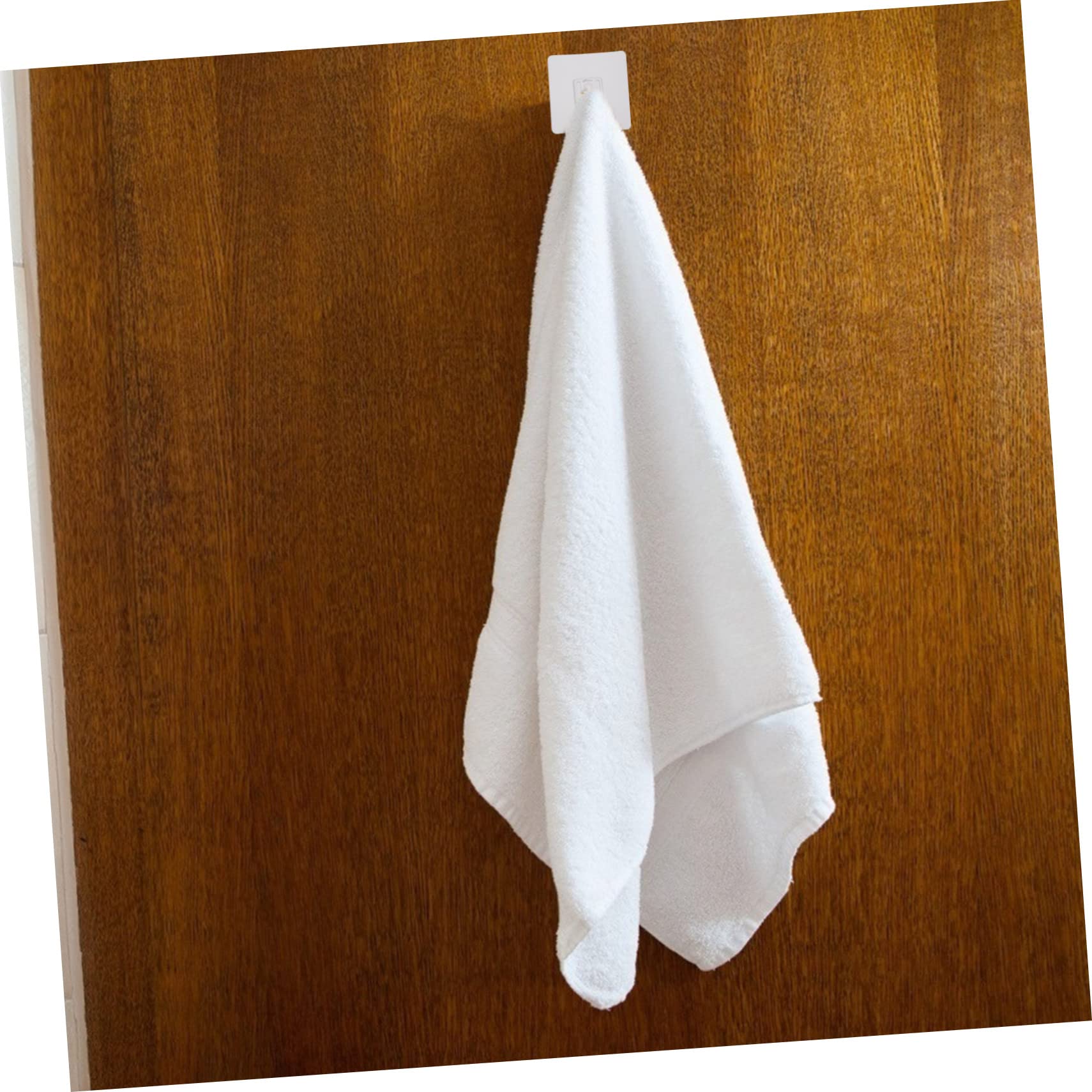 VASDEV 30 piezas de pegatinas sin rastro, ganchos para toallas, ganchos para percheros, pegatinas de metal, tornillos transparentes, clavos de pared, ganchos para toallas de pared, clavos