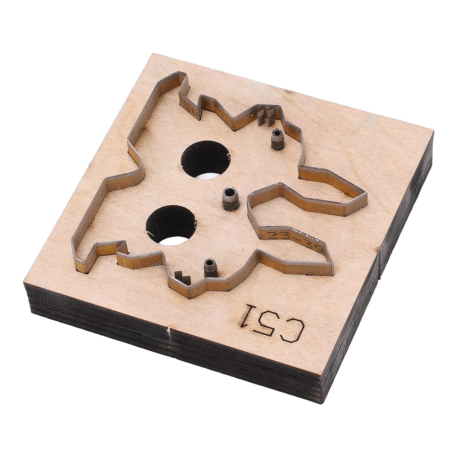 Leather Cutter, high Carbon Steel Easy Operation Wooden Base Leather Cutting Dies Wide