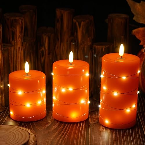 Miniatura 6 de haitanghua Vela recargable sin llama, vela LED, llama intermitente real, tira de luz incorporada, vela con temporizador remoto, vela alimentada por