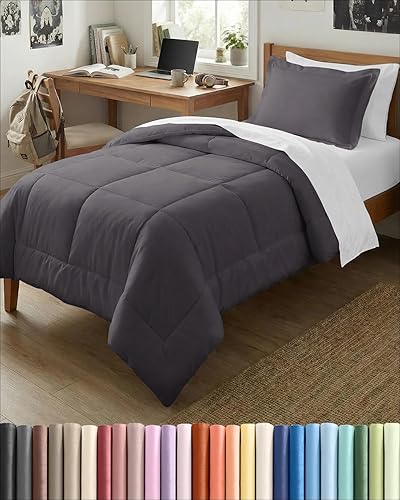 Miniatura 57 de Juego de edredón de tamaño Queen - Juego de cama de 3 piezas para todas las estaciones - 1 edredón suave acolchado con cintas en las esquinas y 2