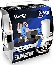 LUNEX H9 PLASMA XENON, Headlight Halogen Bulbs Xenon look 12V 65W PGJ19-5, 5000K duobox (2 units)