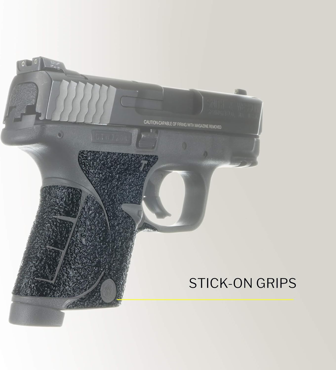 TALON Grips Adhesive Grip – Compatible with Smith and Wesson M&P Compact 9mm .357/.40 – Made in The USA