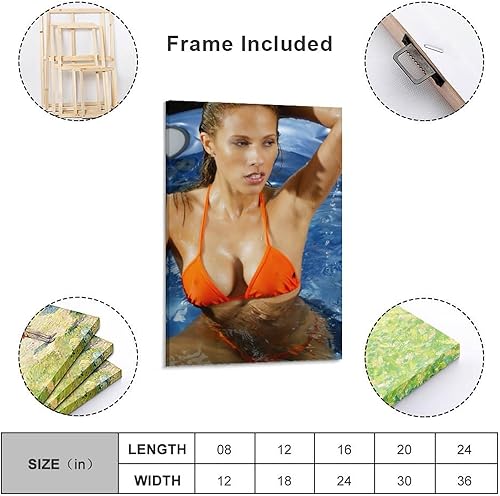 Miniatura 2 de Póster de Bonnie-Jill Laflin, modelo caliente y sexy, para pared, póster de pintura fotográfica, decoración de habitación, decoración del hogar, 24